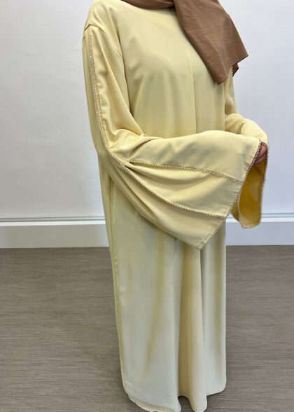 Robe  à strass Nora jaune