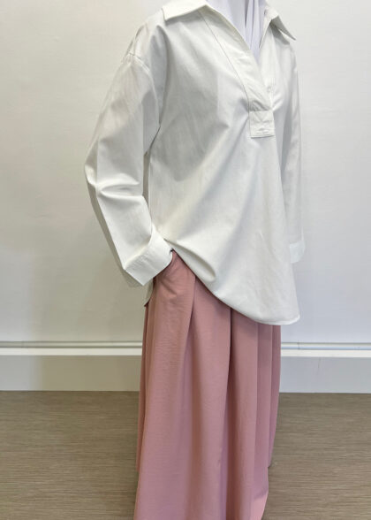 Jupe longue Capri rose