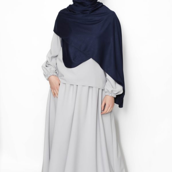 ensemble-jupe-gris-hijab-jersey-bleu-marine