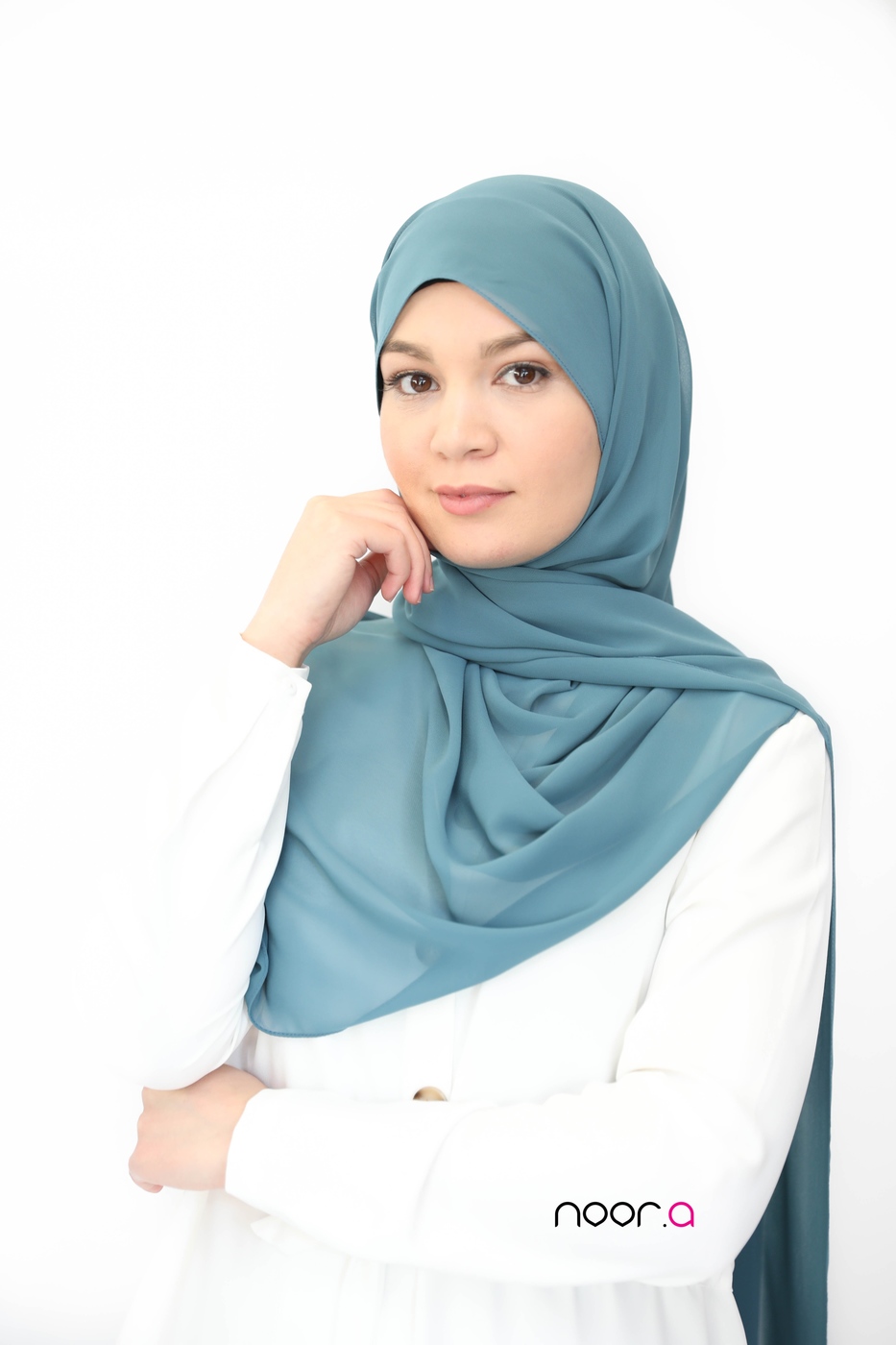hijab-crêpe-luxe-turquie-vert-canard (3)