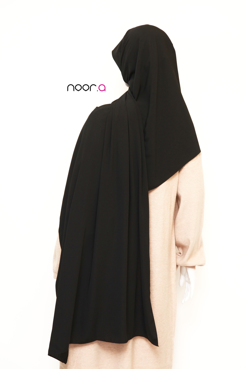 hijab-soie-de-medine-plissé-noir
