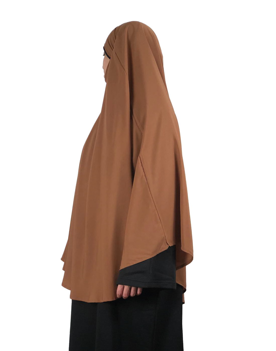  Khimar  arrondi camel V tements pour femme musulmane